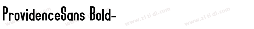 ProvidenceSans Bold字体转换